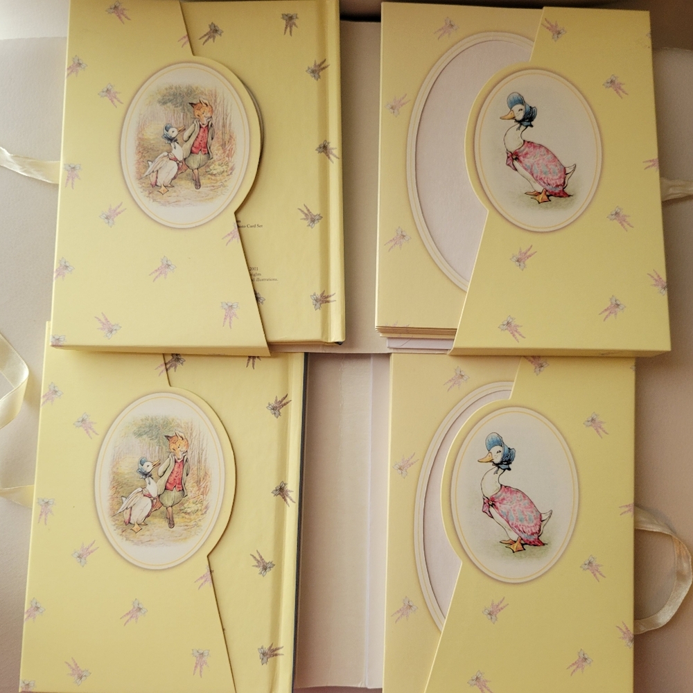Jemima Puddle-Duck Yellow Journal & Photo Card Sets (2) ~ Beatrix Potter ~ Cute! - Picture 2 of 13
